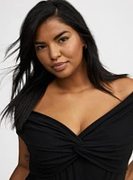 Off-Shoulder Twist Top