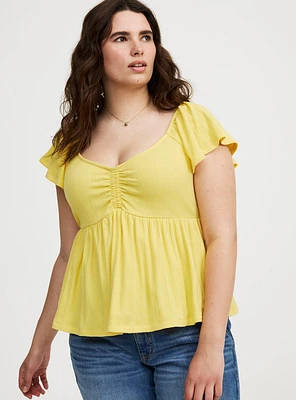 Sweetheart Flutter Sleeve Babydoll