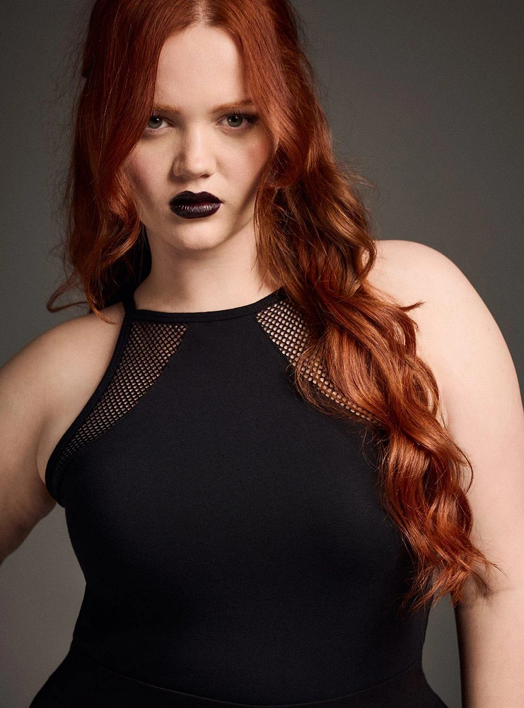 Nightfall Foxy High-Neck Crop Tank