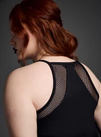 Nightfall Foxy High-Neck Crop Tank