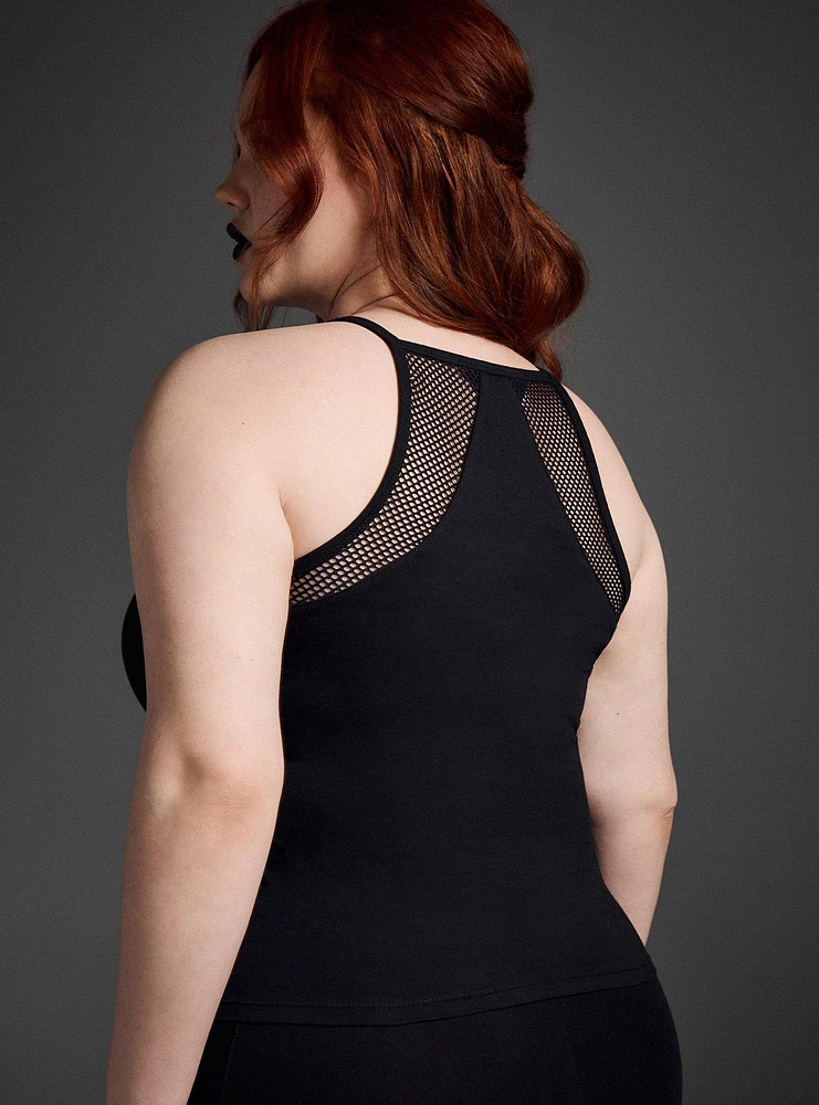 Nightfall Foxy High-Neck Crop Tank