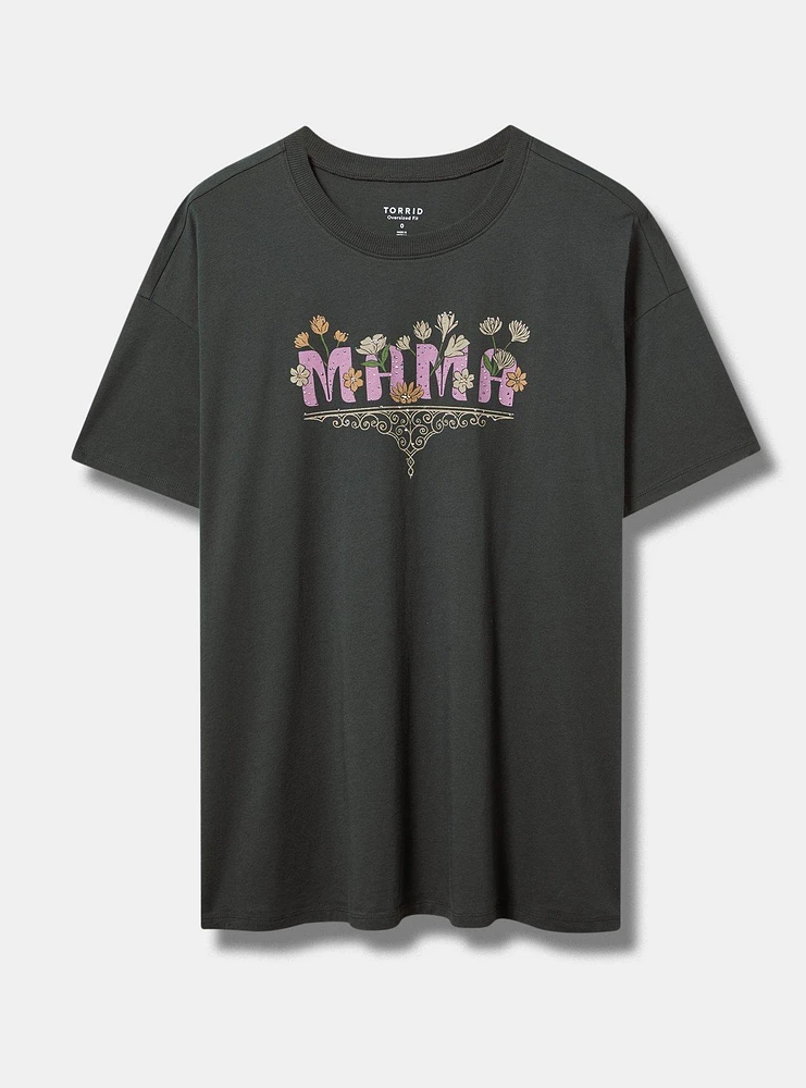 Mama Floral Oversized Heritage Jersey Tunic Tee