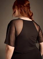 Nightfall Mesh Sweetheart Top