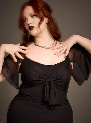 Nightfall Mesh Sweetheart Top