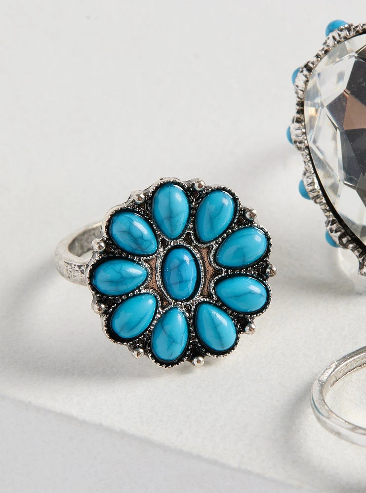 Turquoise Ring Set