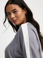 Cropped Raglan Sweatshirt
