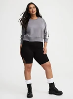 Cropped Raglan Sweatshirt