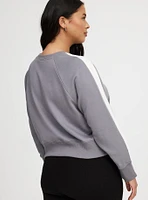 Cropped Raglan Sweatshirt