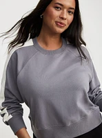 Cropped Raglan Sweatshirt