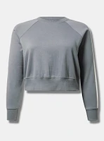 Cropped Raglan Sweatshirt