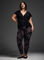 Nightfall Mesh Peplum Top