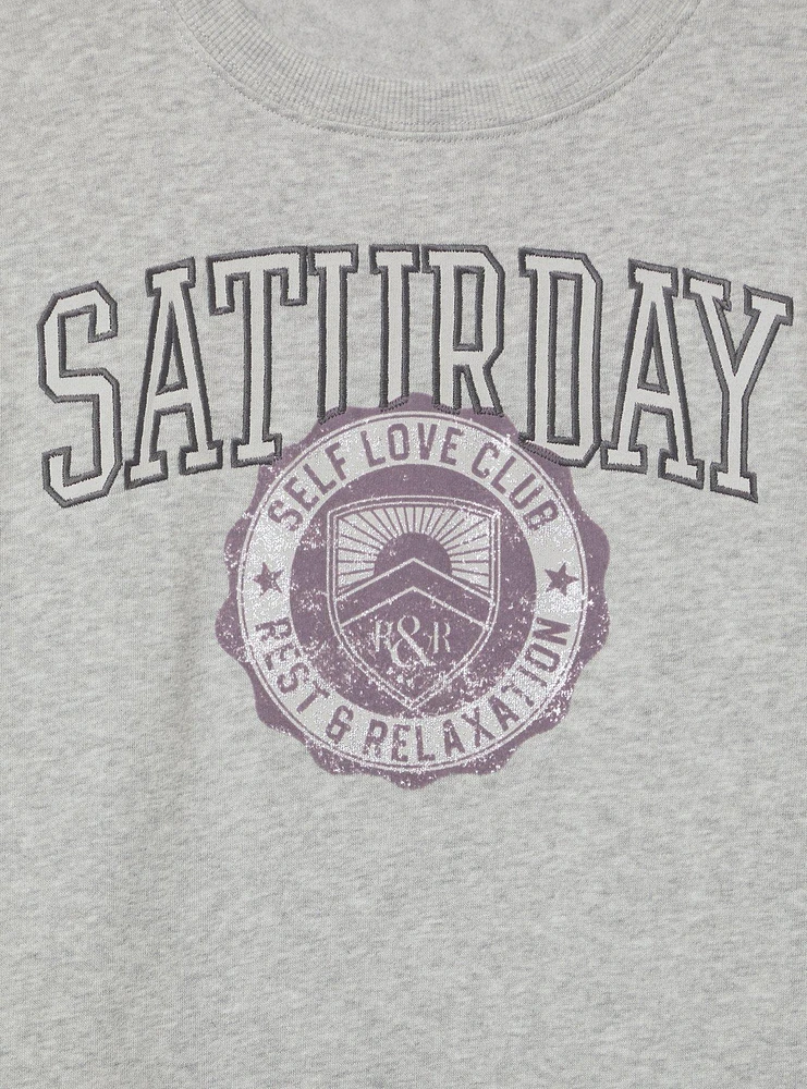 Saturday Cozy Fleece Sweatshirt