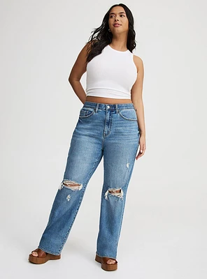 Baggy High-Rise Straight Jean