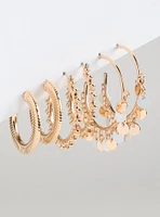 Beaded Hoop Earring Set
