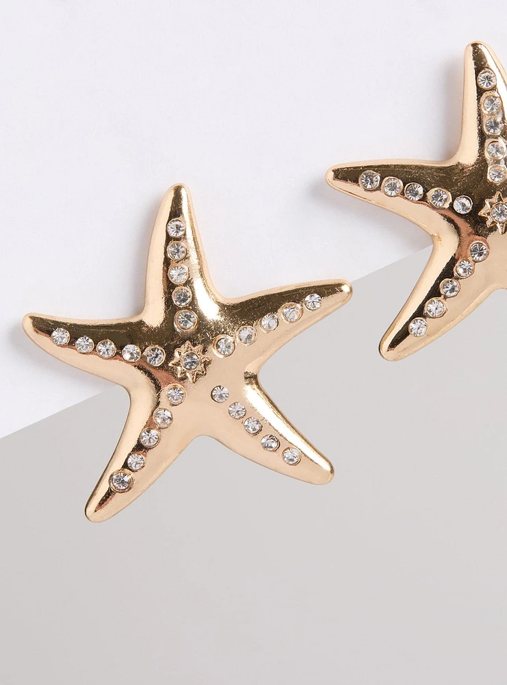 Starfish Statement Earring