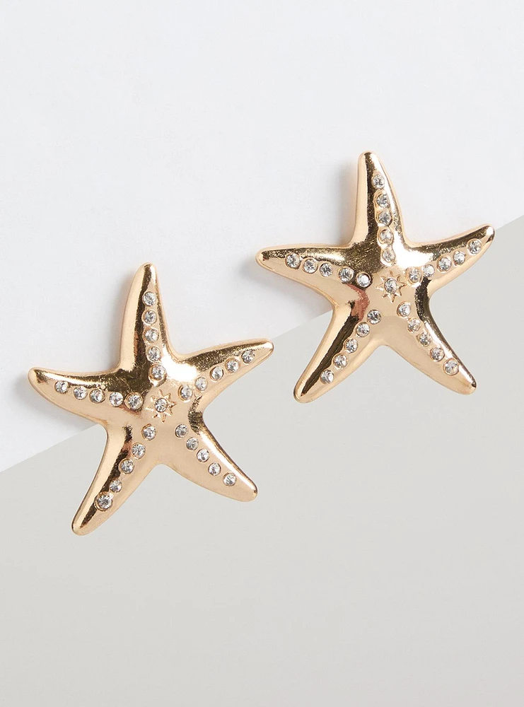 Starfish Statement Earring