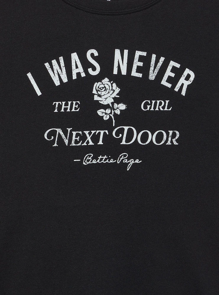 Bettie Page Classic Cotton Crew Tee