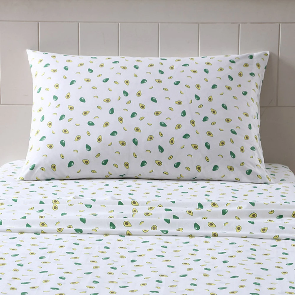 Ensemble de draps en tissu d'avocat Poppy & Fritz