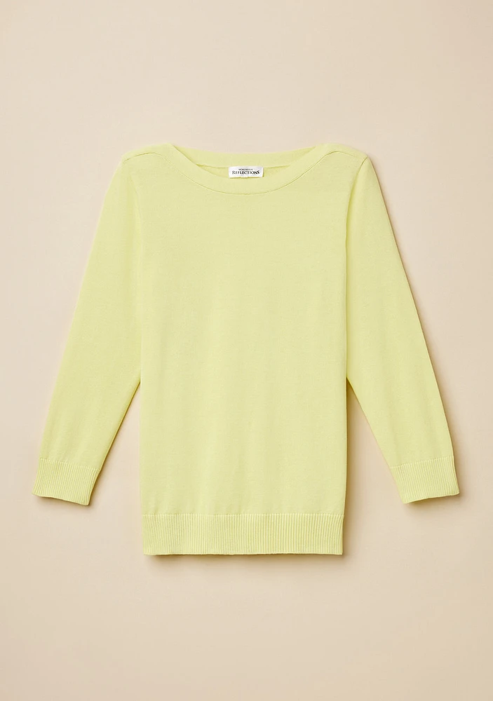 Boatneck Organic Cotton Sweater