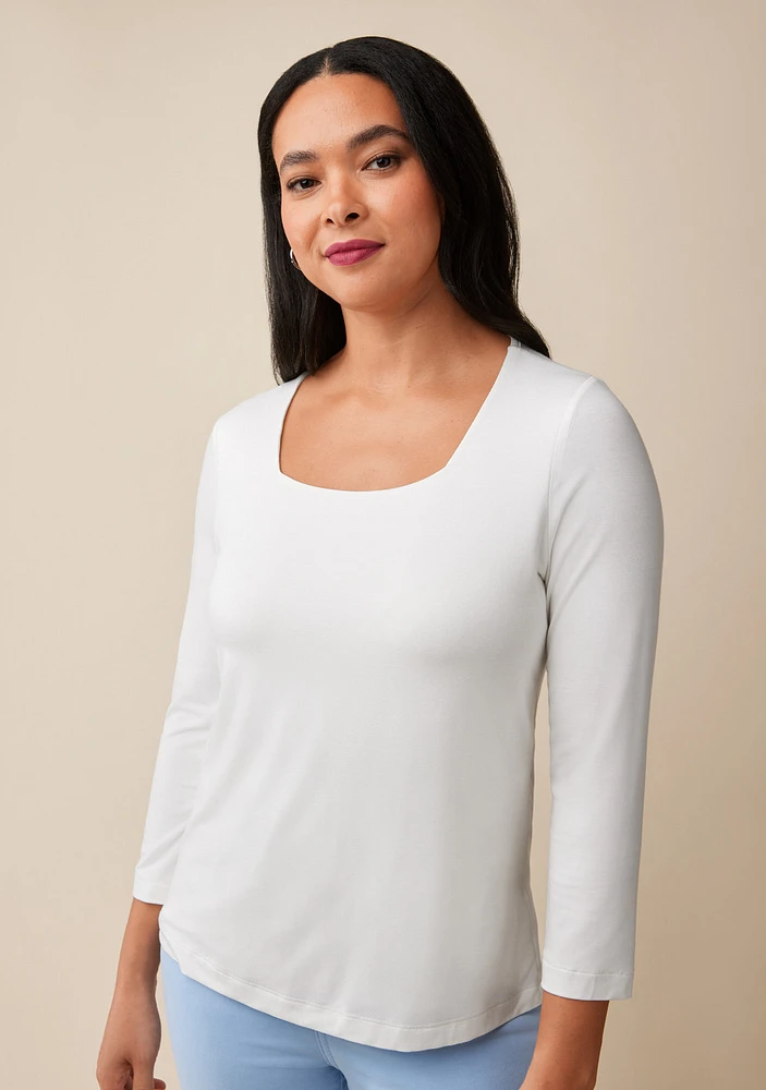Bamboo Square Neck Top