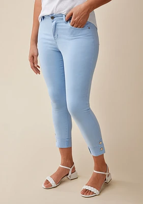 Garment Dye Cuff Crop Pant