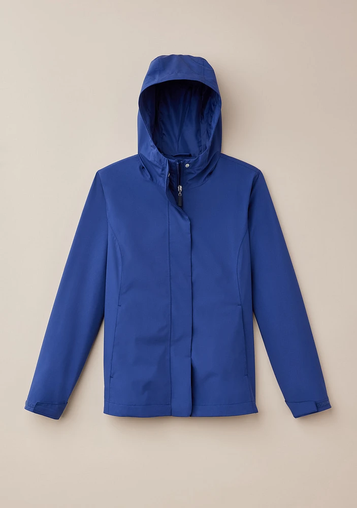 Short Rain Jacket with Hood