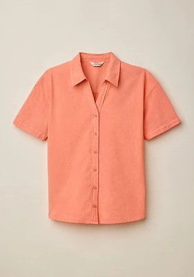 Garment-Dyed Cotton Shirt