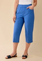 Effortless Garment Dye Straight Leg Capri