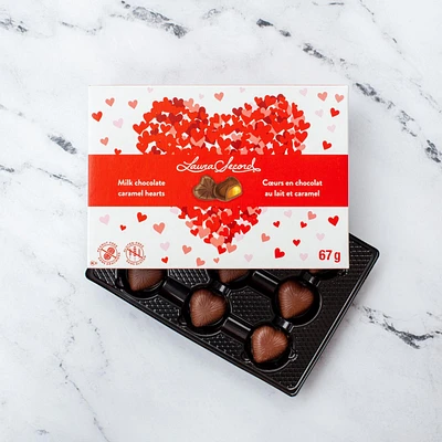 Coeurs chocolat au lait et caramel 67 g [86108]