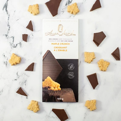 Barre chocolat noir croquant à l'érable 100 g [87042]