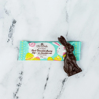 70% Dark chocolate Baby Bruno bunny bar 25g [86042]