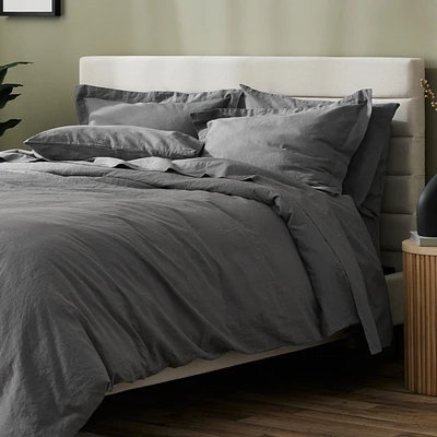 Silk & Snow Linen Duvet Cover Set