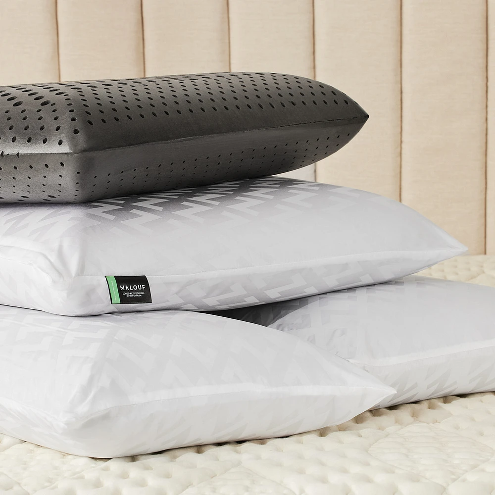 Malouf Zoned ActiveDough Bamboo Charcoal Pillow
