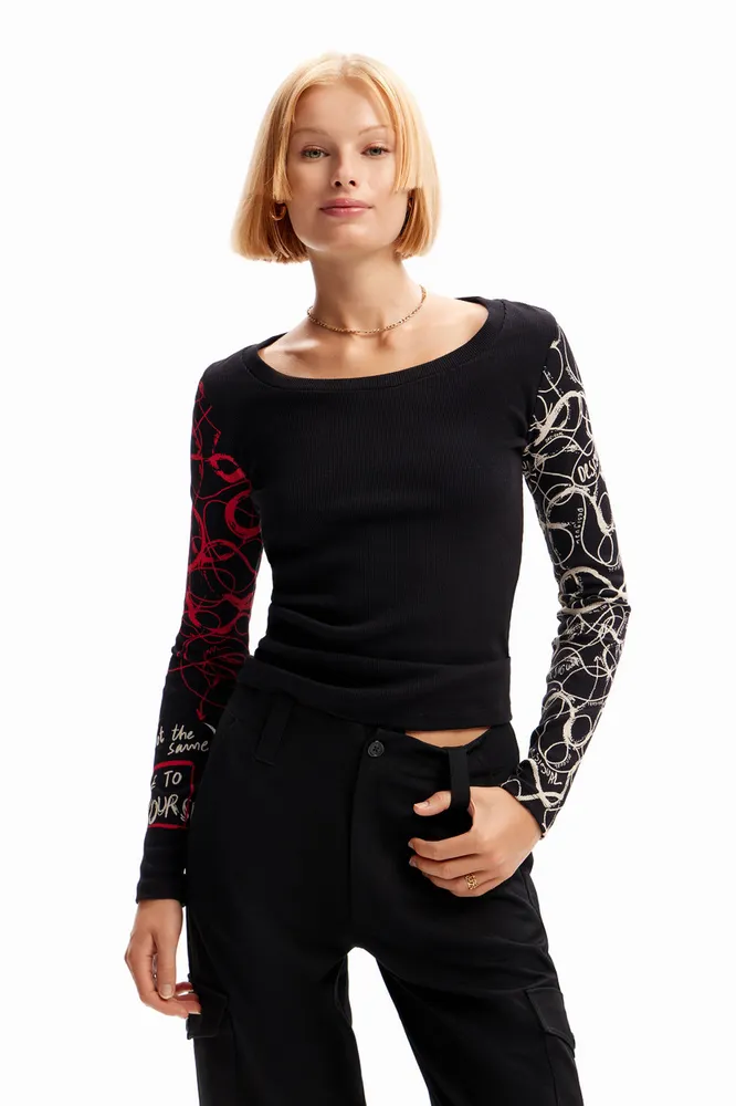 DESIGUAL TOP L/S BLK221529