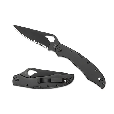 Byrd Cara Cara 2 Stainless Steel Black Partially Serrated (BY03BKPS2)