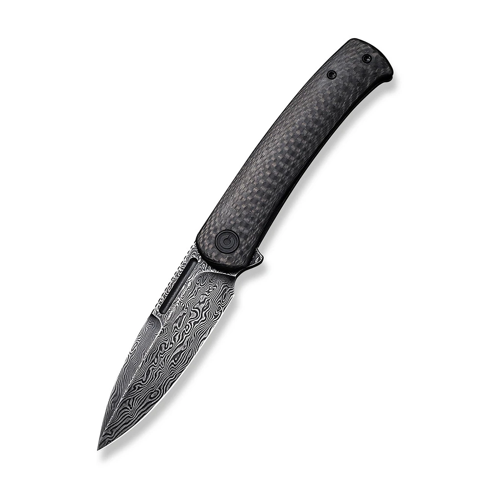 CIVIVI Cetos Twill Carbon Fiber Damascus Clad (C21025B-DS1)