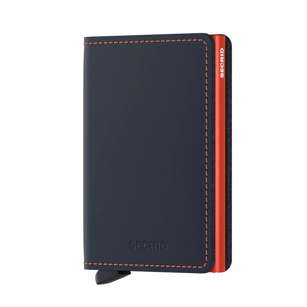 Secrid Slimwallet Matte Night Blue & Orange (SM-Night Blue & Orange)