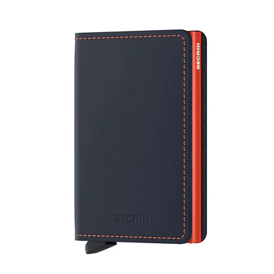 Secrid Slimwallet Matte Night Blue & Orange (SM-Night Blue & Orange)