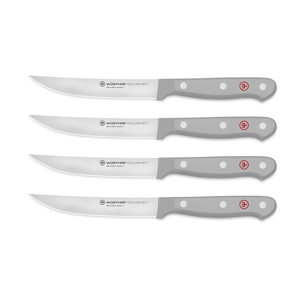 Wusthof Gourmet Grey Steak Knife Set 4Pc (1075660401)