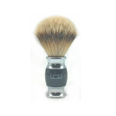 Ice Shave Brush Badger Silvertip Black Chrome (108220)