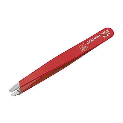 Erbe Tweezer Oblique Red Stainless Steel (92243)