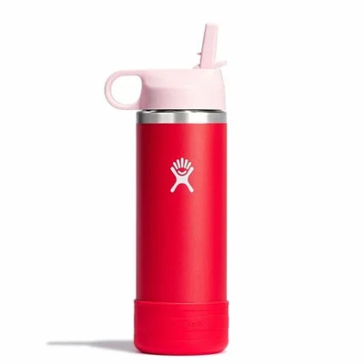 Hydro Flask Kids Wide Mouth Straw Lid and Boot Goji 18oz (W18CSWBB613)