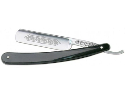 DOVO Straight Razor Carbon 5/8" Full Hollow Ground - Black/Synthetic (125803810;100581)