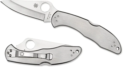 Spyderco Delica 4 Stainless Plain Edge (C11P)