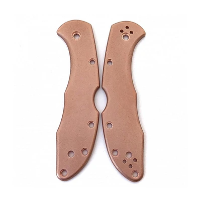 Flytanium Spyderco Delica Scales Copper (FLY-590)