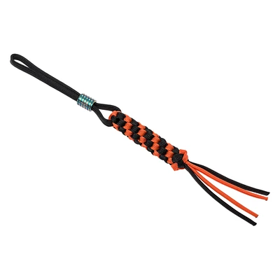 WE Paracord Lanyard With Titanium Bead Orange + Black (A-01C)