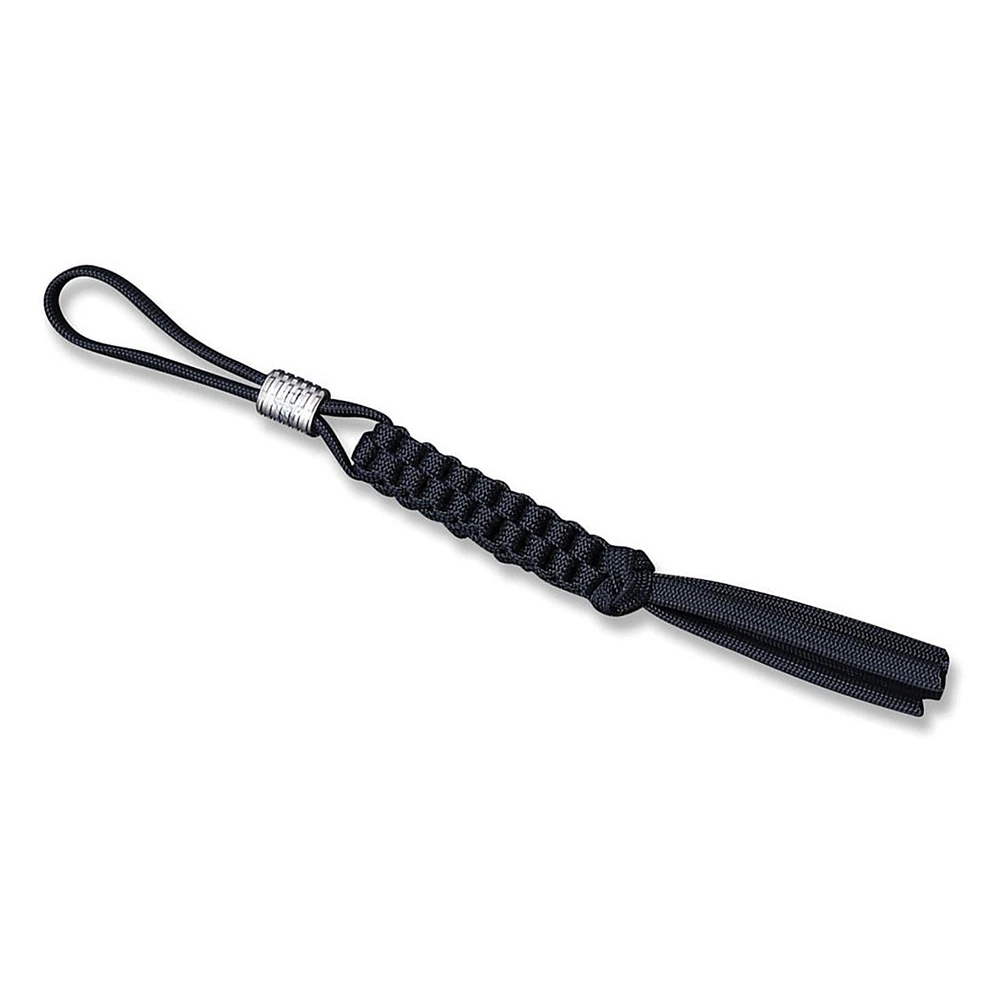 WE Paracord Lanyard With Titanium Bead Black (A-01E)