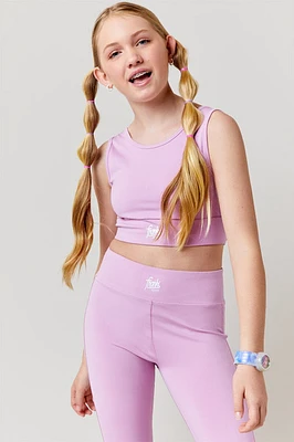 Hello Franki Sport V-Back Purple Sports Bra for girls