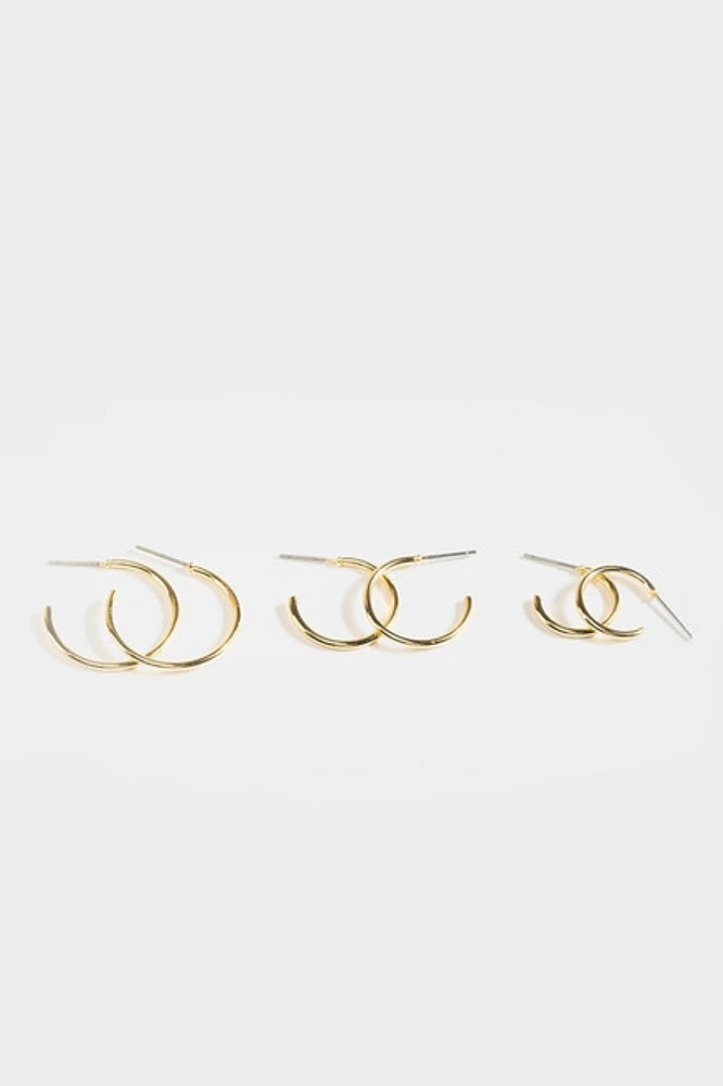 Averie Huggie Hoop Set