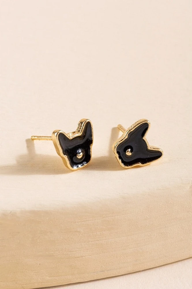 Hello Franki Frenchie Stud Earrings for girls